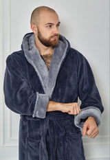 Чоловічий халат з велсофту