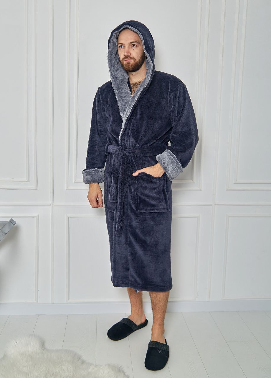 Чоловічий халат з велсофту