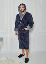 Чоловічий халат з велсофту
