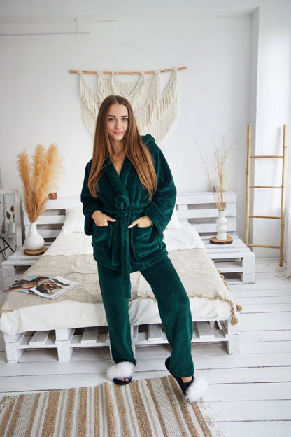 Піжама жіноча із велсофту шаль