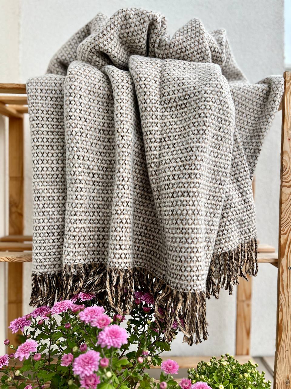 Шерстяний плед Wool