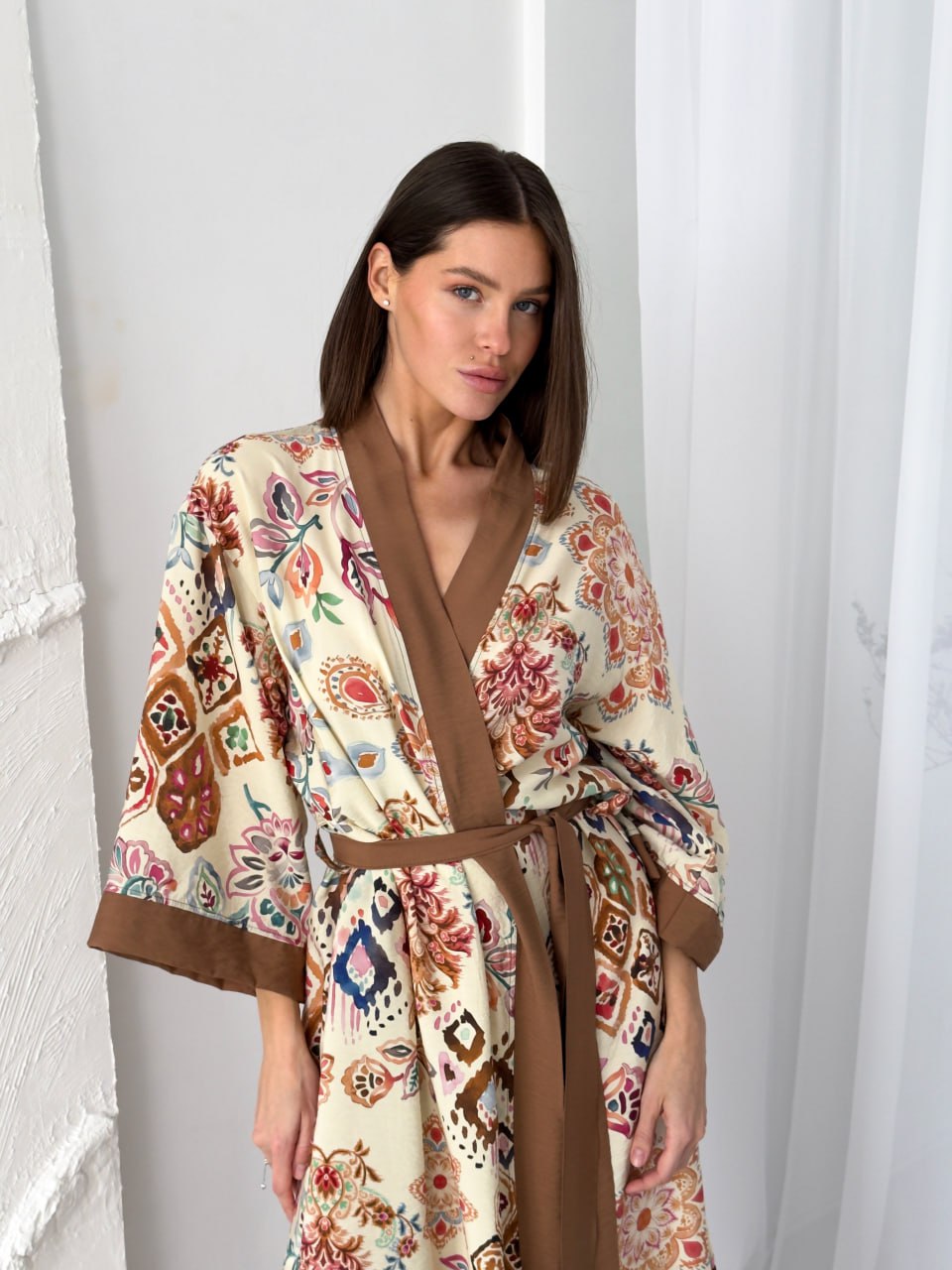 Жіночий халат із віскози Boho