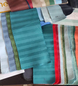 Комплект постільної білизни зі страйп сатину Sea-Green