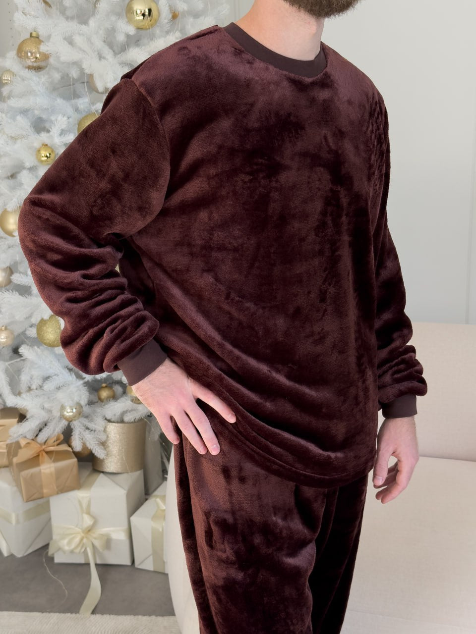 Піжама чоловіча із велсофту Теплик