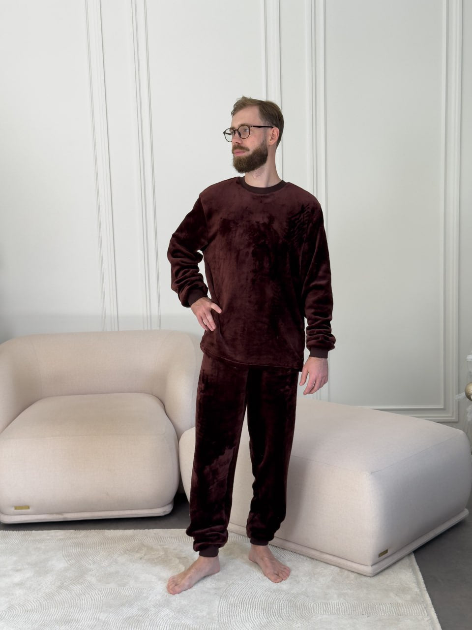 Піжама чоловіча із велсофту Теплик