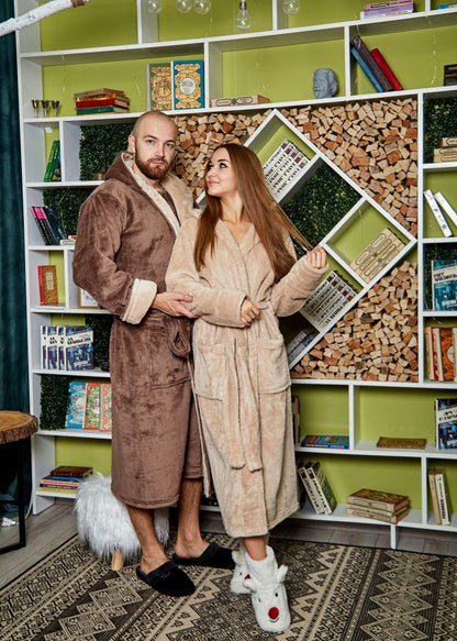 Чоловічий халат з велсофту