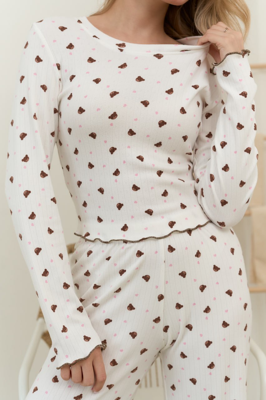 Піжама жіноча із трикотажу Teddy