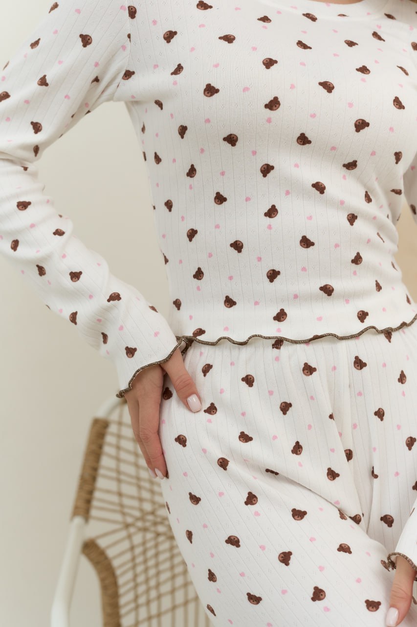 Піжама жіноча із трикотажу Teddy