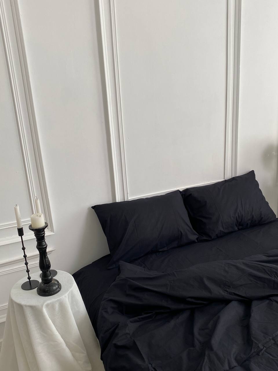 Комплект постільної білизни із ранфорсу Black