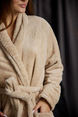 Жіночий халат з велсофту (шаль)