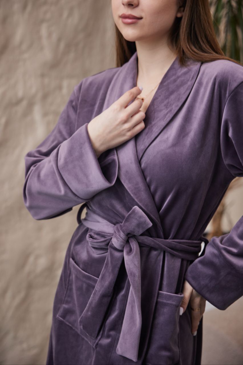 Жіночий халат велюровий Celia