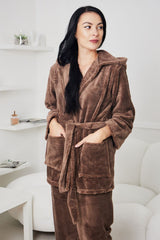 Піжама жіноча із велсофту шаль Ava