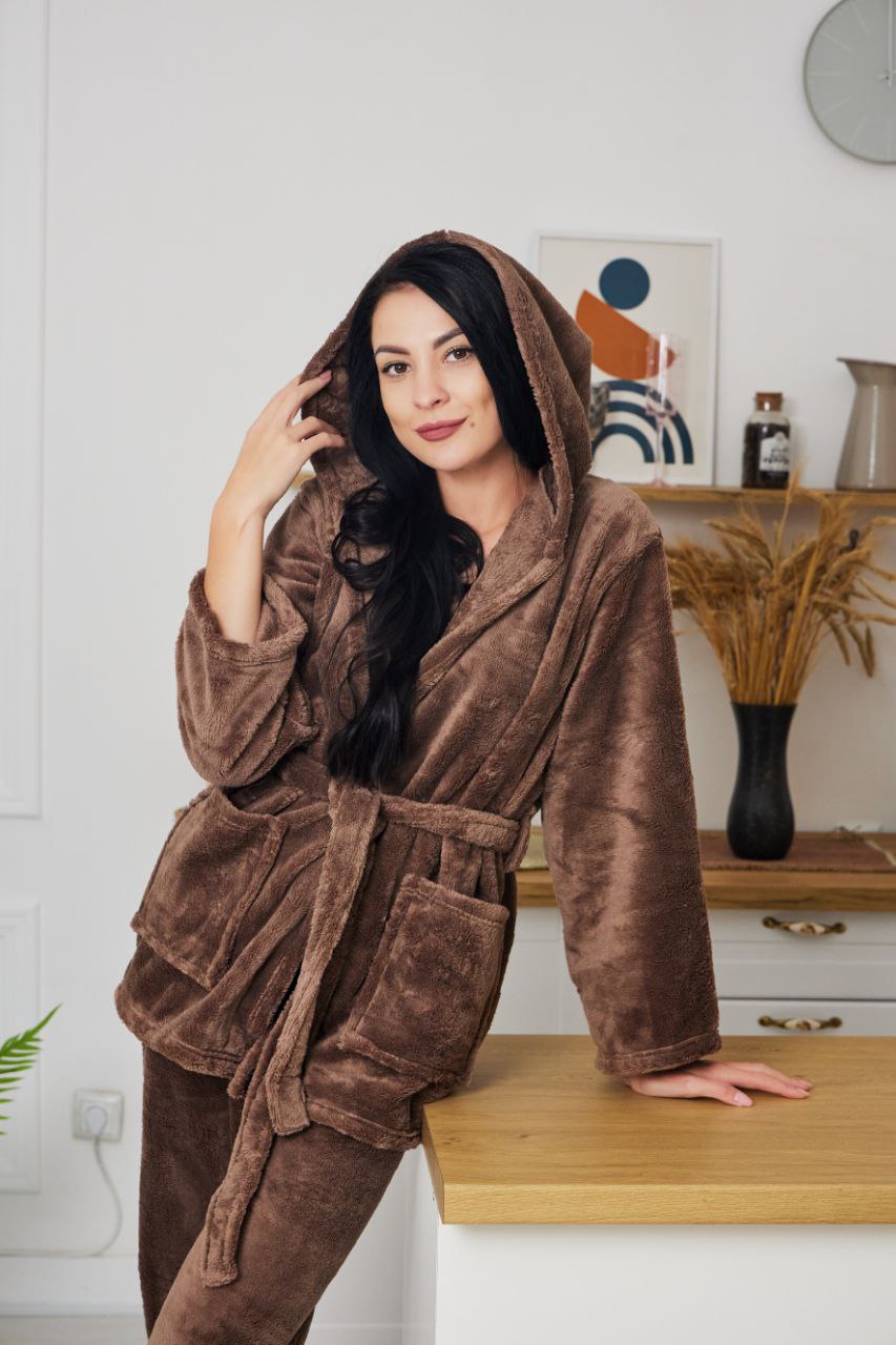 Піжама жіноча із велсофту шаль