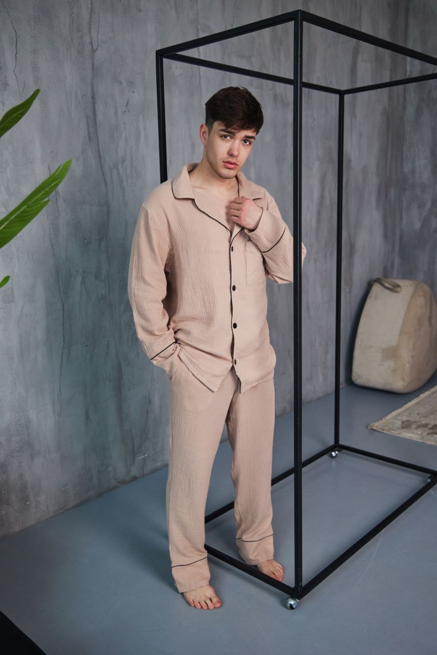 Піжама чоловіча муслінова Weekend Edition