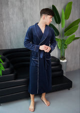 Чоловічий халат велюровий Ego