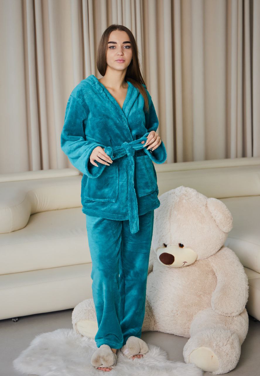 Піжама жіноча із велсофту шаль