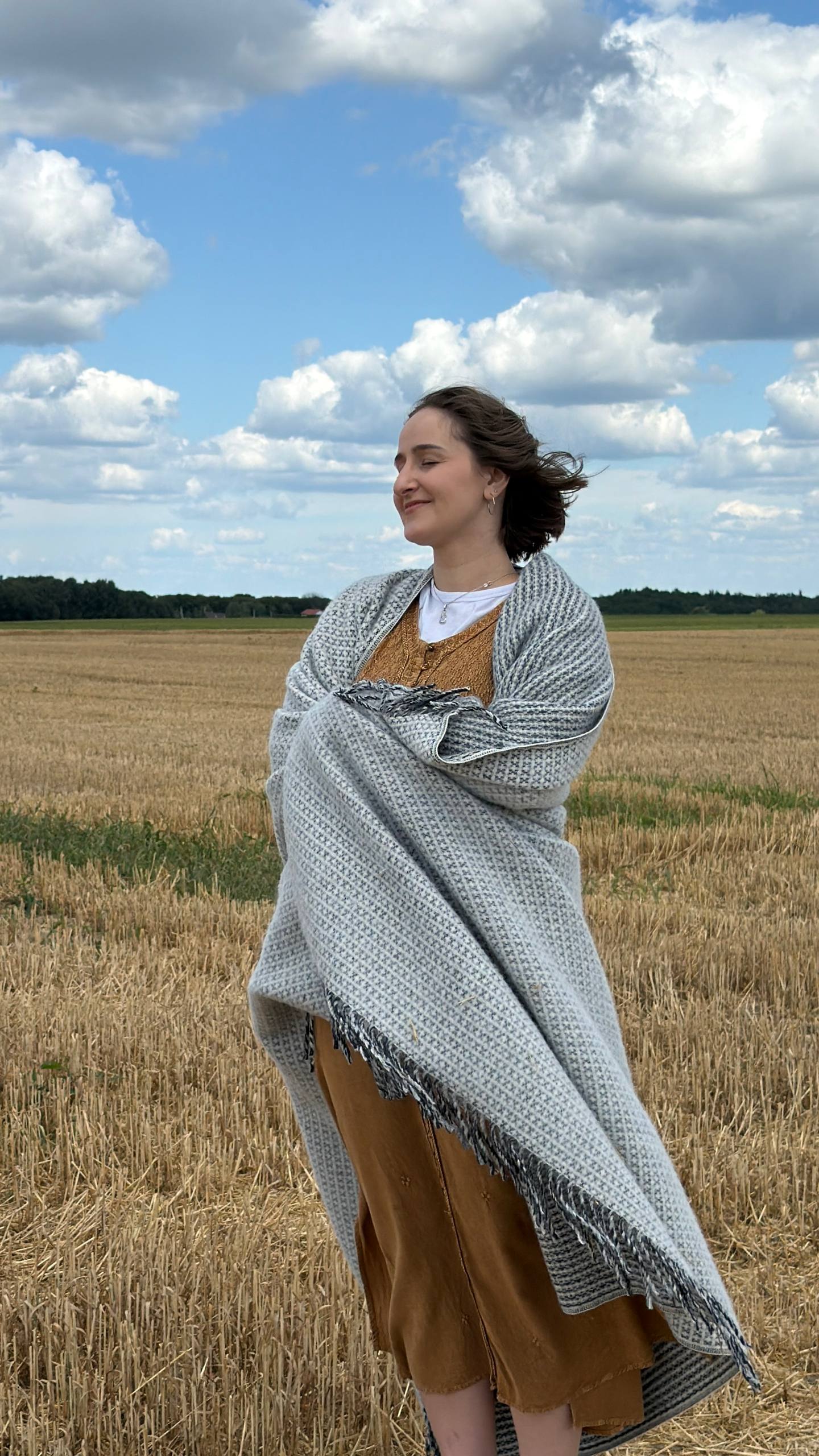 Шерстяний плед Wool