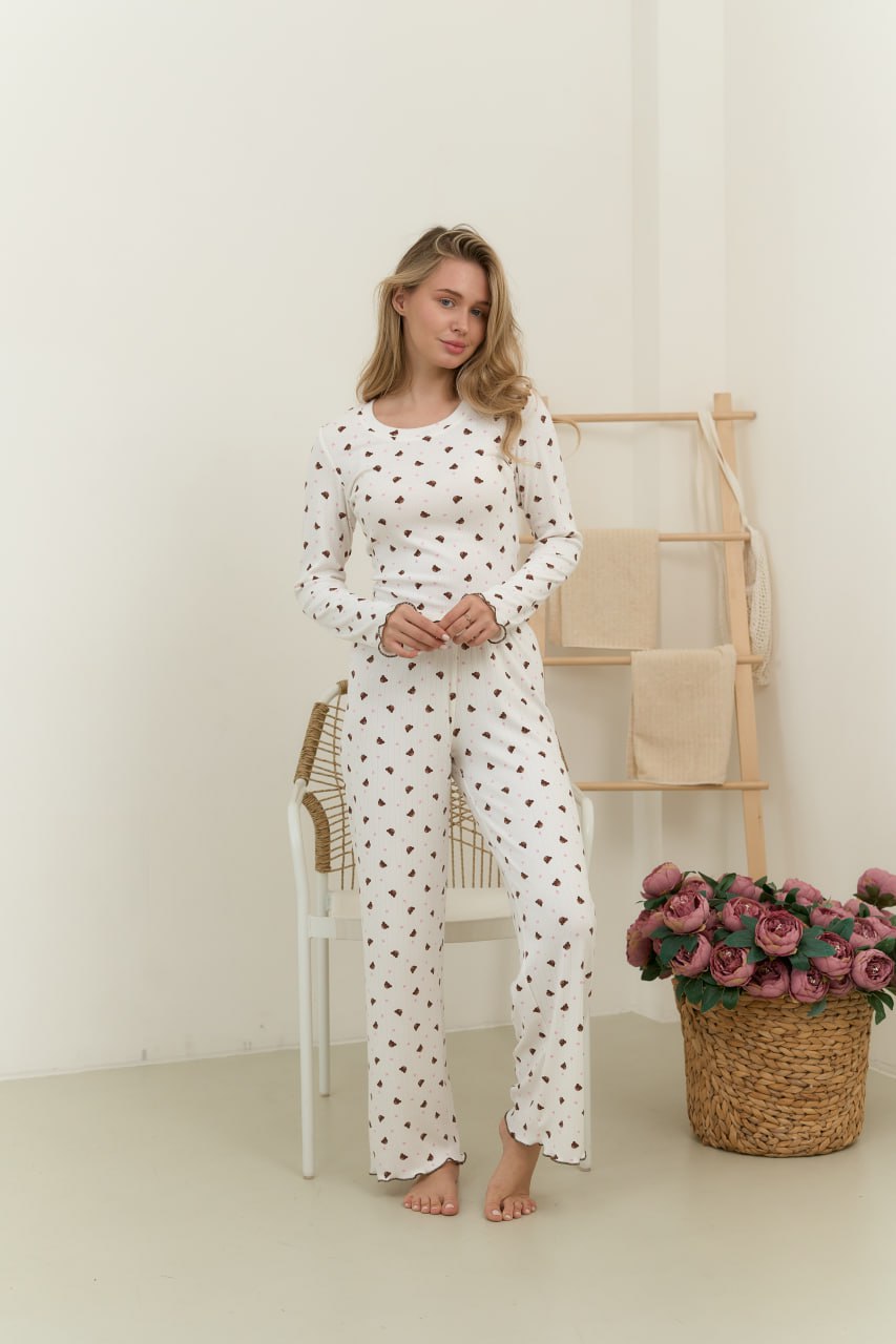 Піжама жіноча із трикотажу Teddy