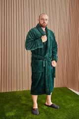 Чоловічий халат з велсофту (шаль)