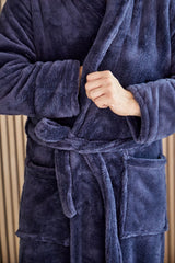 Чоловічий халат з велсофту (шаль)