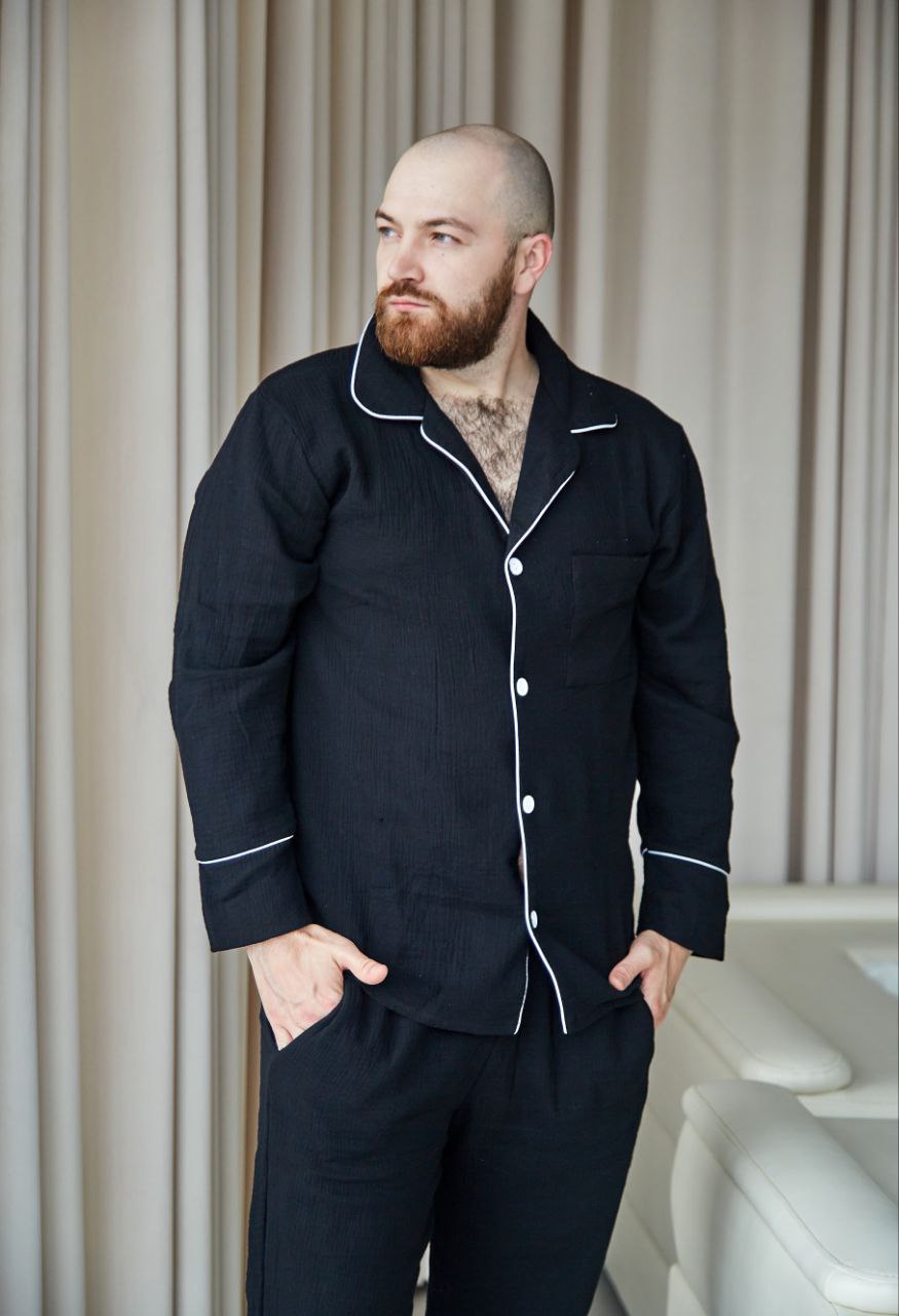 Піжама чоловіча муслінова Weekend Edition