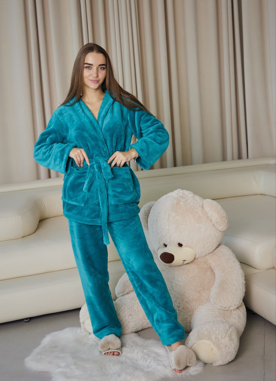 Піжама жіноча із велсофту шаль