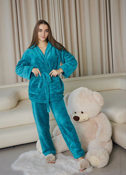 Піжама жіноча із велсофту шаль