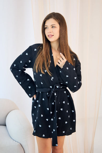 Жіночий халат мусліновий Love