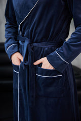 Чоловічий халат велюровий Ego