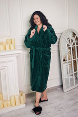 Жіночий халат з велсофту (шаль)