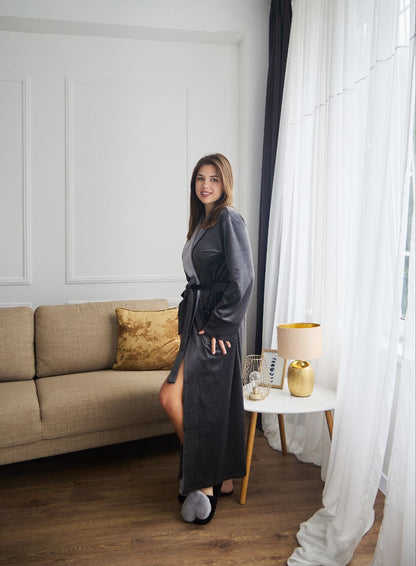 Жіночий халат велюровий Monika