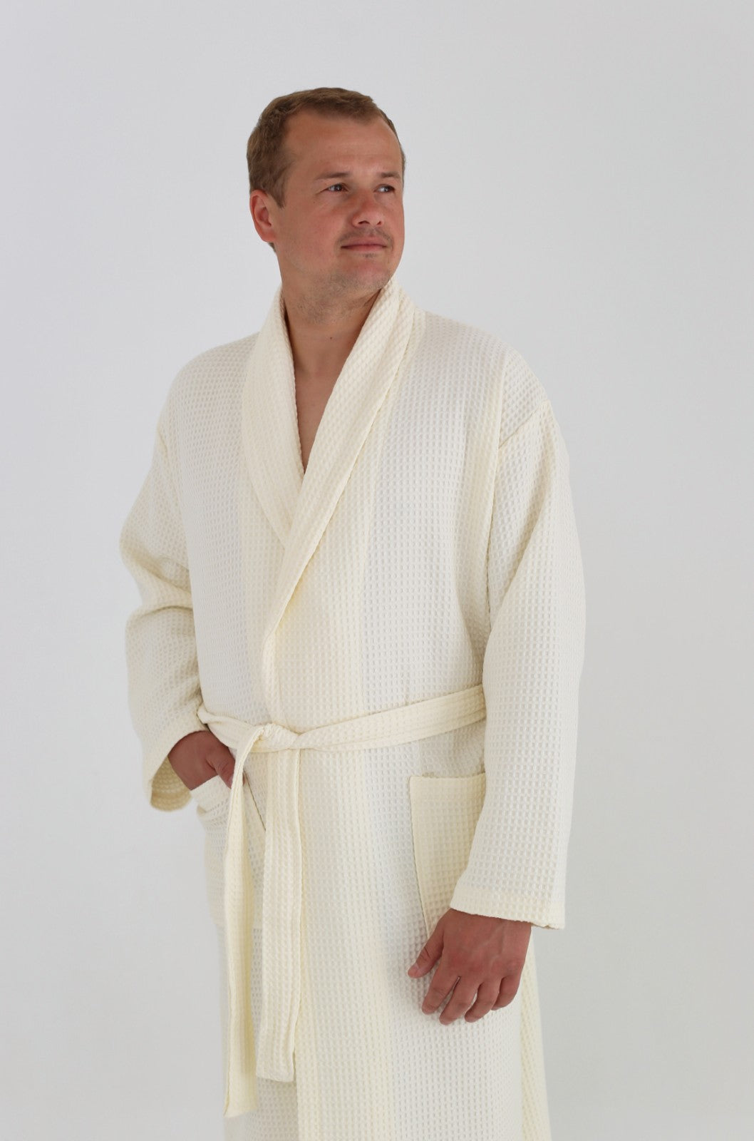 Чоловічий халат вафельний Ideal