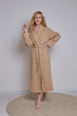 Жіночий халат вафельний Ideal