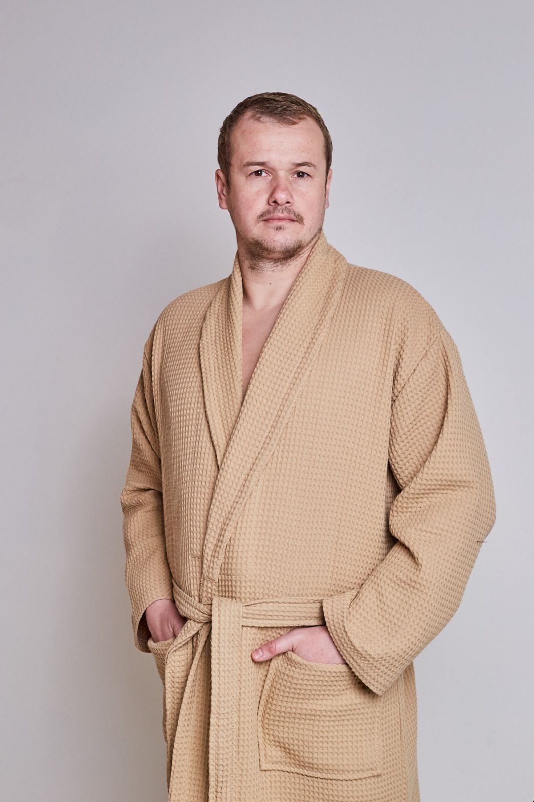 Чоловічий халат вафельний Ideal