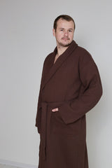 Чоловічий халат вафельний Ideal