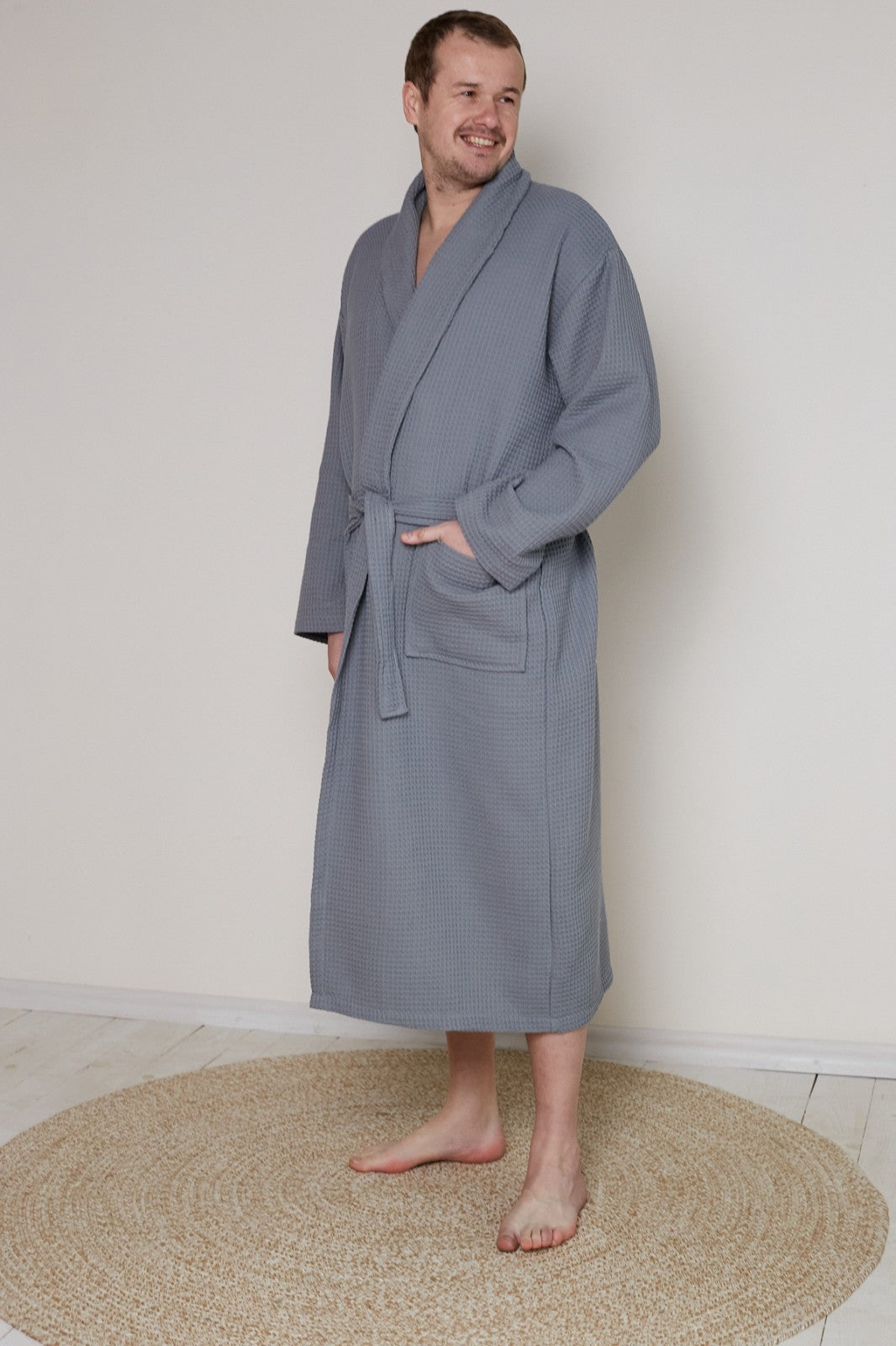 Чоловічий халат вафельний Ideal