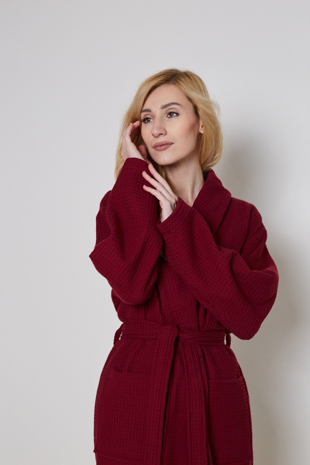 Жіночий халат вафельний Ideal