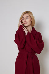 Жіночий халат вафельний Ideal